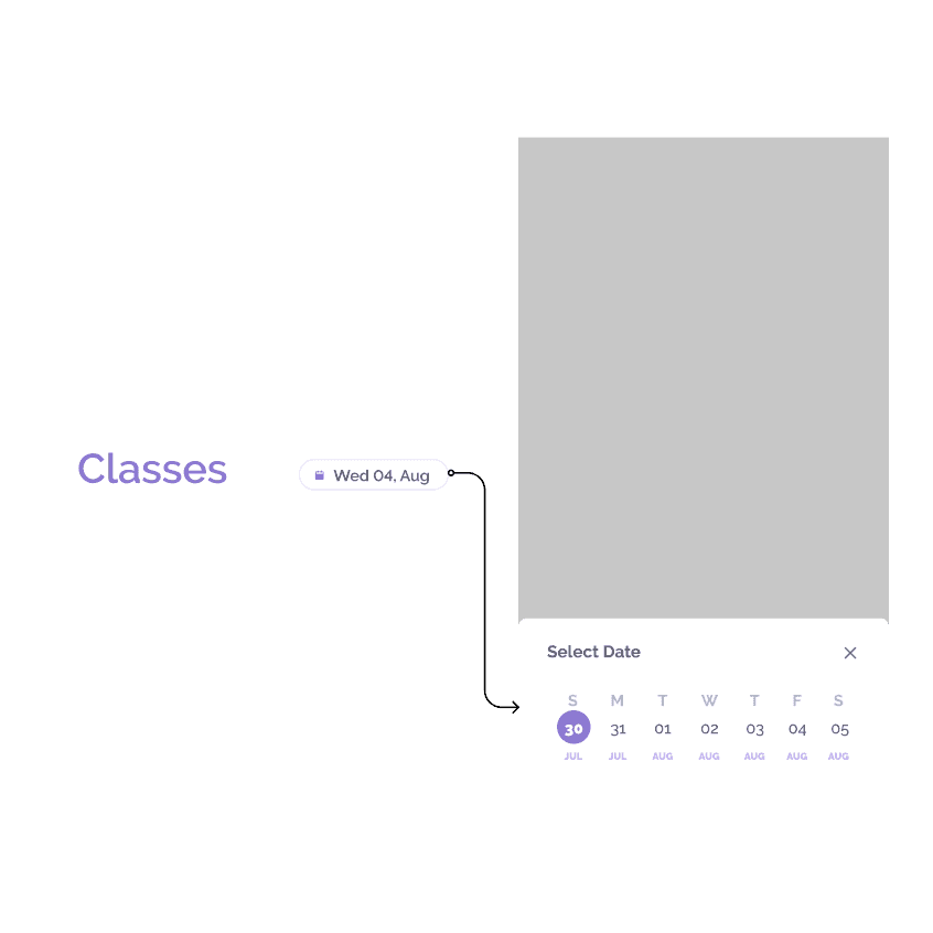 Date selection reference