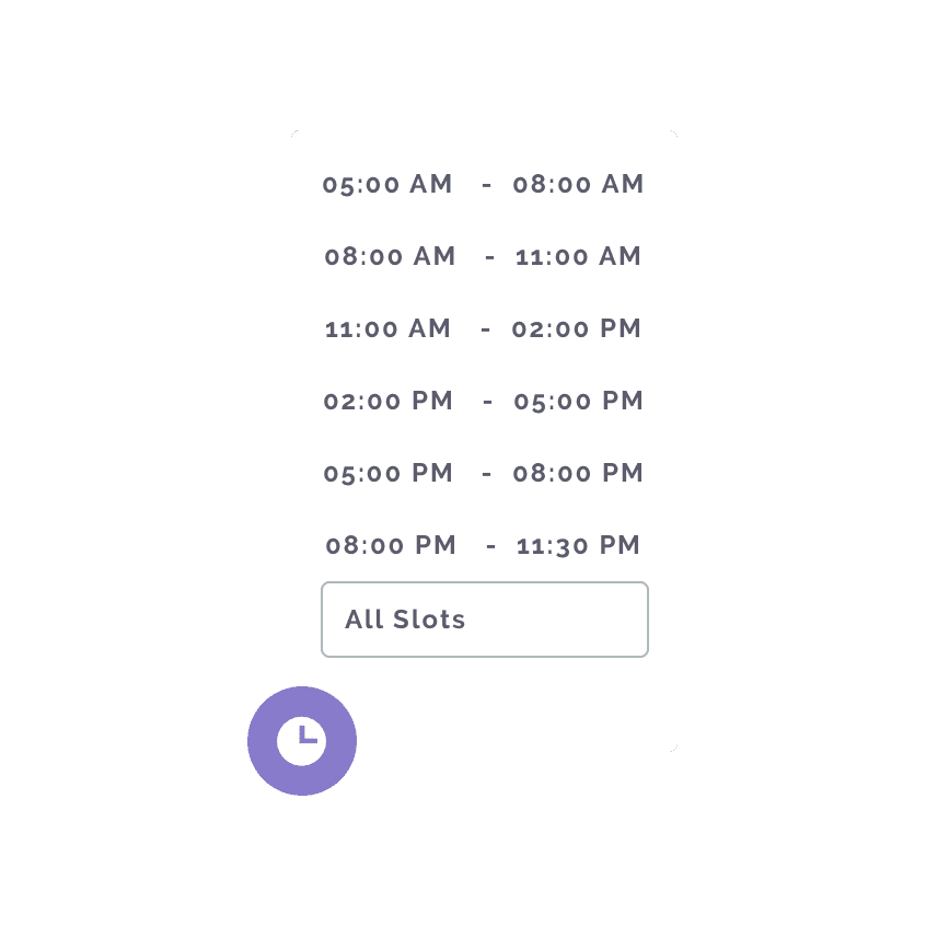 Time Selection before redesign